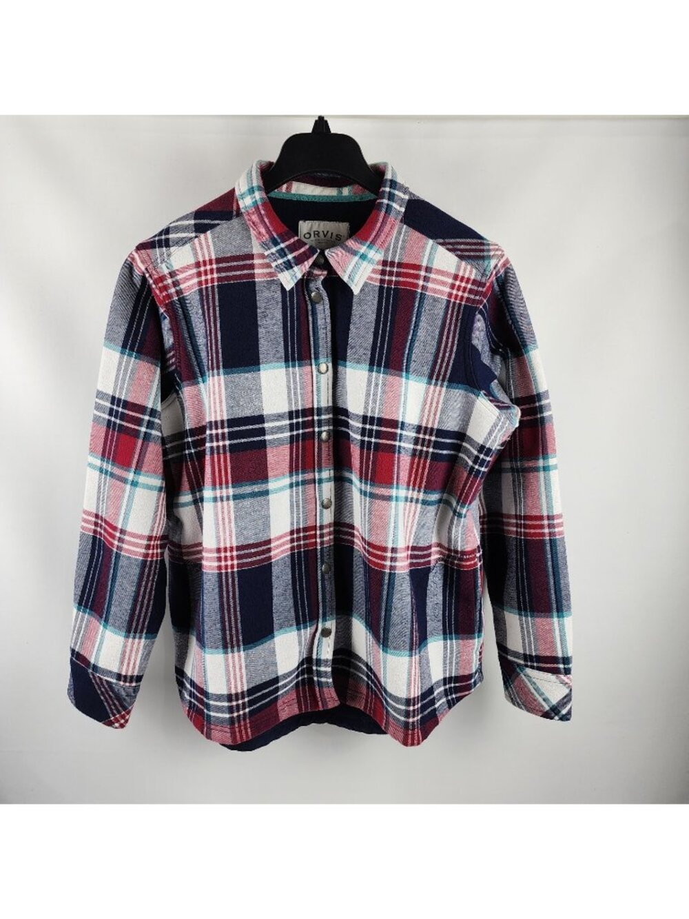 Orvis Overshirt Mens XXL Multi Plaid Buffalo L/S Button Up